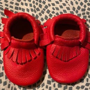 Moccasins red